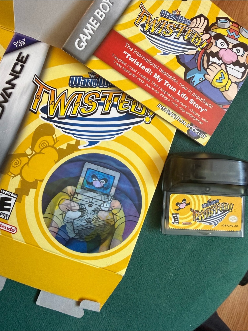 Nintendo WarioWare: Twisted! Yellow Game Boy Advance Cartridge with Box Art